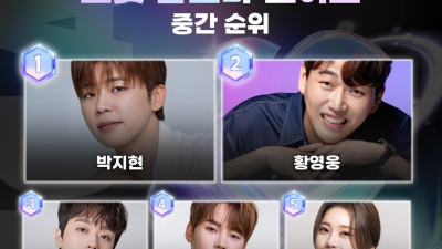 요즘 트롯 대세 순위래